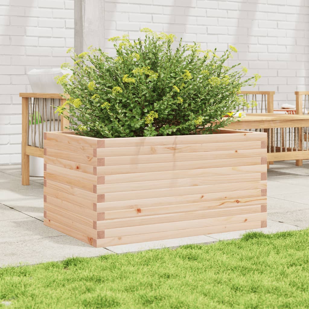Jardinera De Madera Maciza De Pino 90x60x46 Cm_2