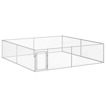 Perrera De Exterior De Acero Galvanizado 4x4x1 M_0