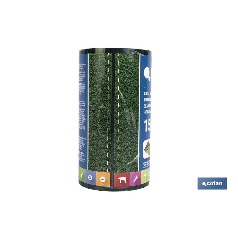 Cinta De Unión Para Césped Artificial Doble Cara 15 Cm X 5 M Verde_1