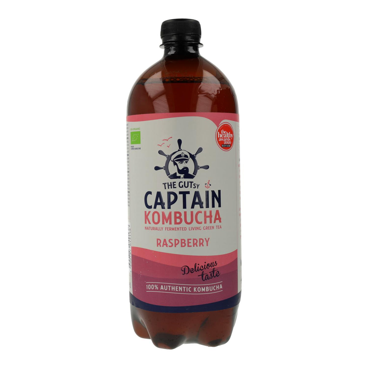Bebida Kombucha BIO frambuesa Captain Kombucha 1 L