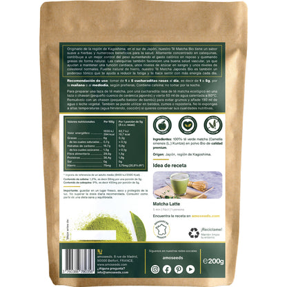 Té Matcha Japonés Premium Bio 200g_4