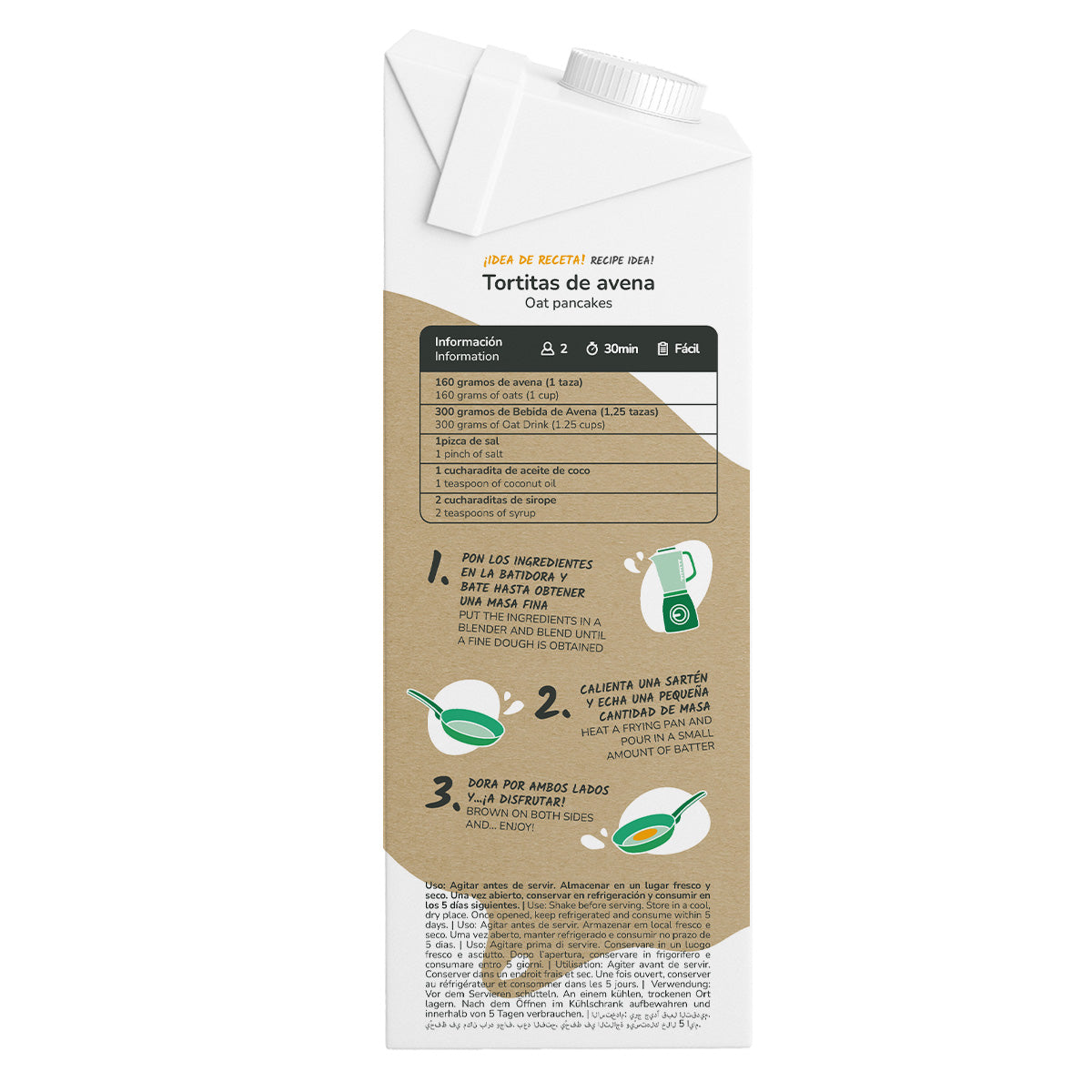 Pack 12 x bebida de avena ECO Planeta Huerto 1L