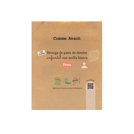 Recarga pasta de dientes infantil de fresa Comme Avant 180 g