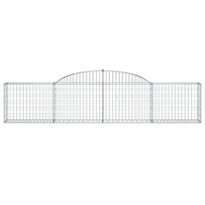 Cestas De Gaviones 8 Uds Forma De Arco Hierro 300x30x60/80 Cm_3