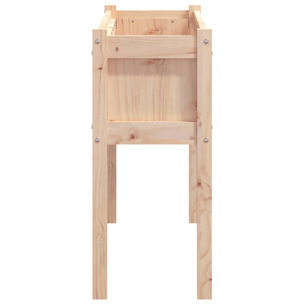 Jardineras De Exterior Con Patas 2 Uds Madera Maciza De Pino_5