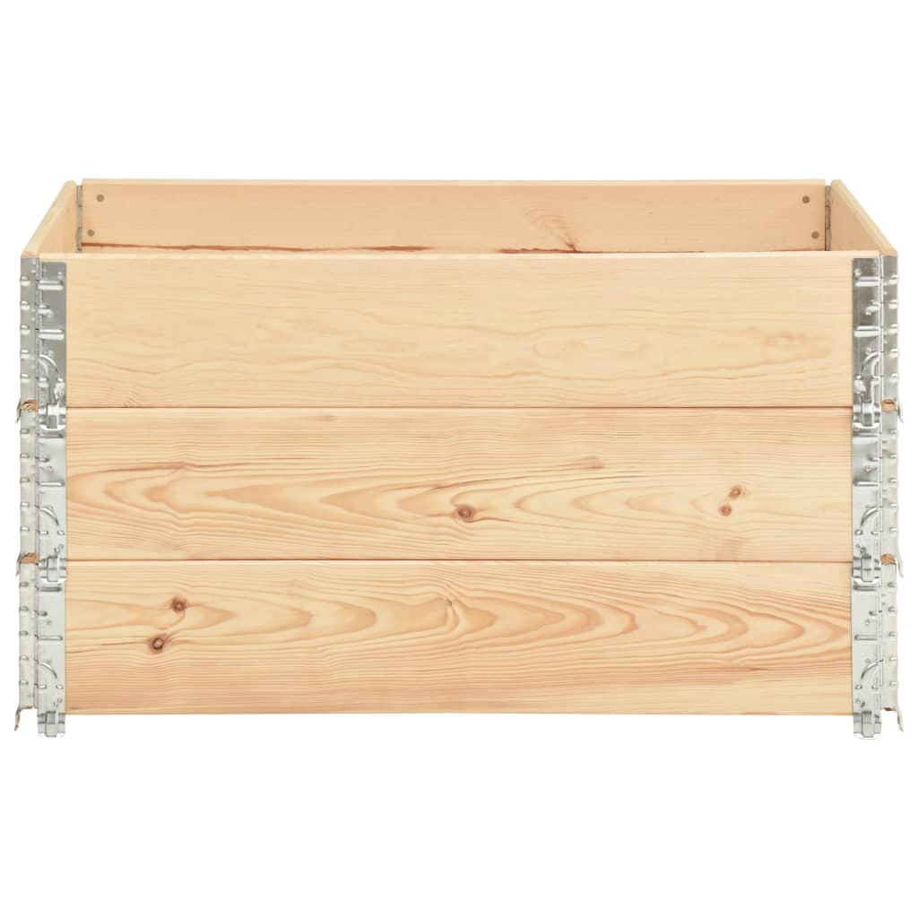 Arriates De Madera Maciza De Pino 3 Unidades 50x100 Cm_2