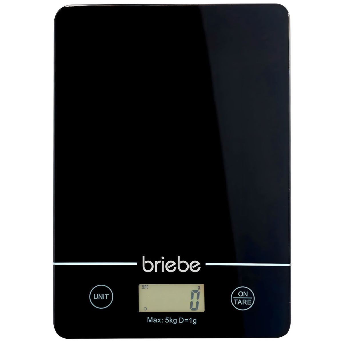 Báscula Cocina Digital Balanza Alta Precisión, Peso Comida Hasta 5kg Graduación 1g Función Tara, Briebe, Kw1163, Negro_0