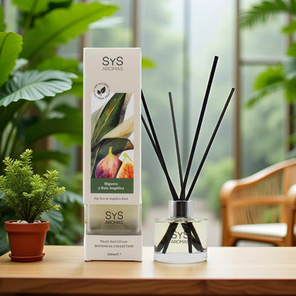 Ambientador Mikado Higuera y Raíz Angélica Botanical SYS Aromas 100 ml | Herbal y Afrutado | Sin Alcohol_1