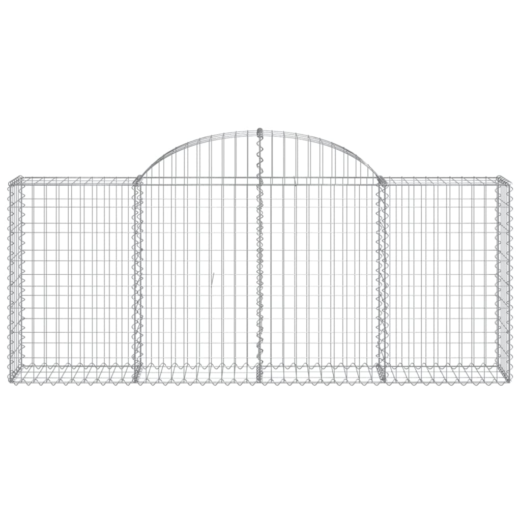 Cestas De Gaviones 40 Uds Forma De Arco Hierro 200x30x80/100 Cm_3