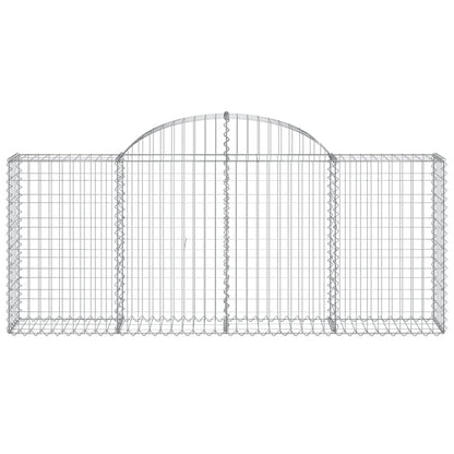 Cestas De Gaviones 40 Uds Forma De Arco Hierro 200x30x80/100 Cm_3