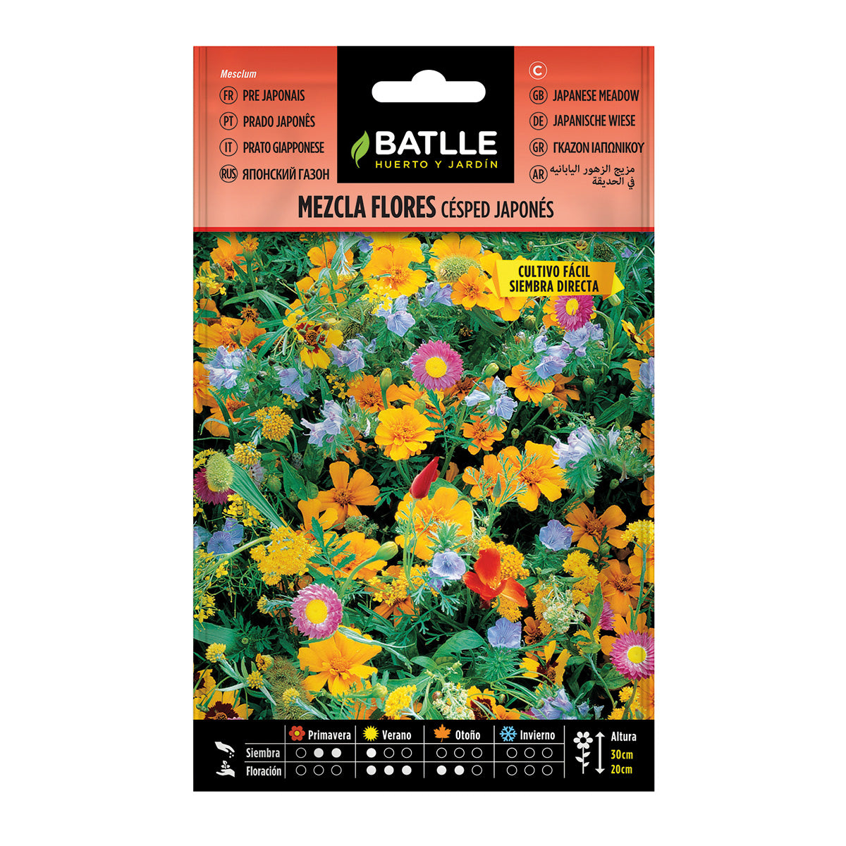 Semillas de Mezcla de Flores césped japonés Batlle
