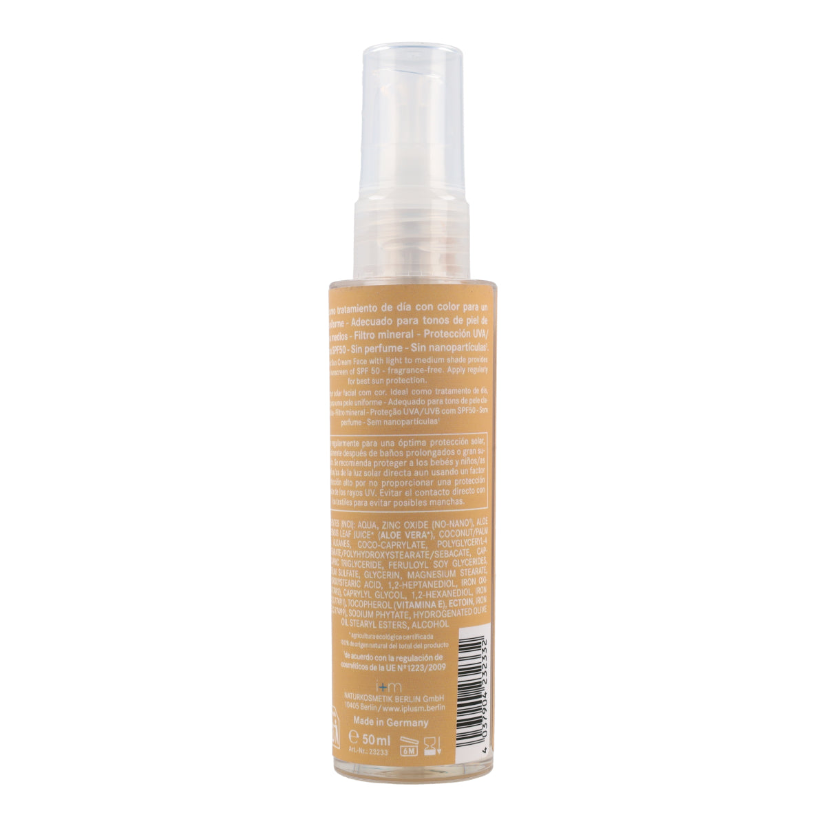 Crema facial con color SPF50 I+M 50 ml