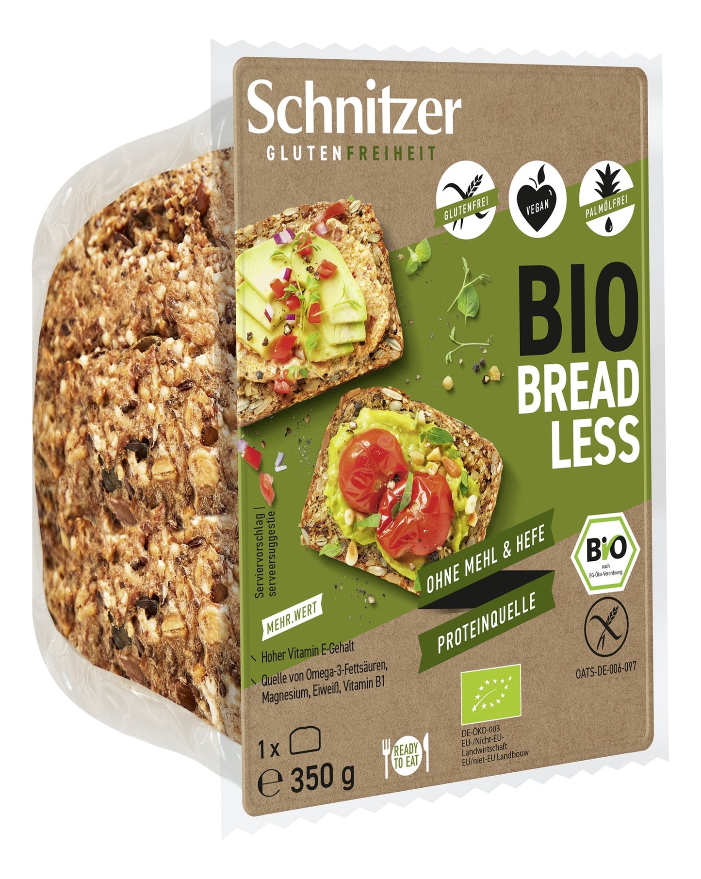 Pan de molde Schnitzer Sin Gluten, 350 g