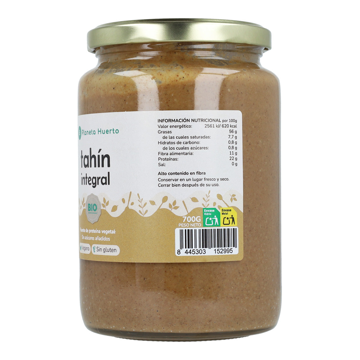 Pack 3x Tahin Integral ECO Planeta Huerto 700 g