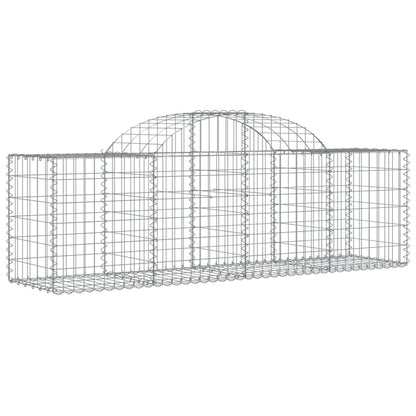Cestas De Gaviones 8 Uds Forma De Arco Hierro 200x50x60/80 Cm_2