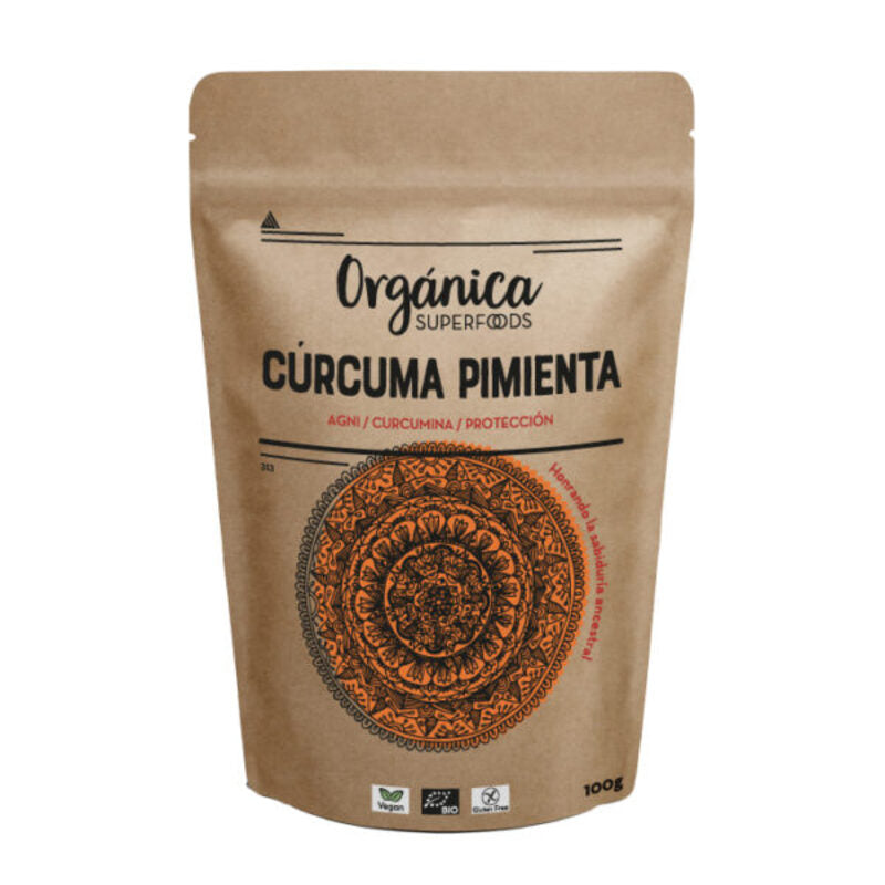 Cúrcuma Y Pimienta Negra 100g - Orgánica Superfoods_0