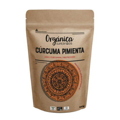 Cúrcuma Y Pimienta Negra 100g - Orgánica Superfoods_0