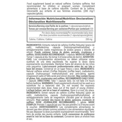 100% Cafeína Natural (coffit® Nature) 200mg - 120 Cápsulas Vegetales - Cafeína Natural - Masmusculo_5