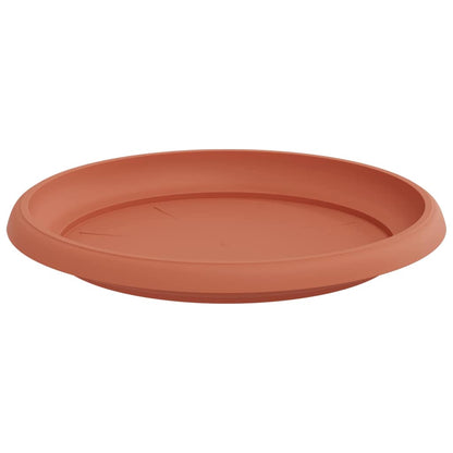 Bandeja Redonda Para Flores 24 Pcs Rojo Ladrillo Plástico_4