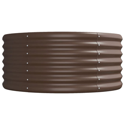Jardinera Arriate Acero Galvanizado Marrón 224x80x36 Cm_3