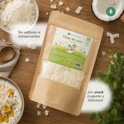 Chips de coco sin azúcar ECO Planeta Huerto 150 g