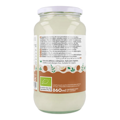Pack 3x Aceite de coco ECO Planeta Huerto 860 ml