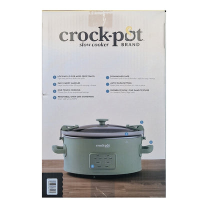 Crock-Pot Olla de Presión Lenta Digital 5,6L Cook &amp; Carry 7+personas CSC124X