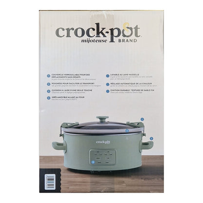Crock-Pot Olla de Presión Lenta Digital 5,6L Cook &amp; Carry 7+personas CSC124X