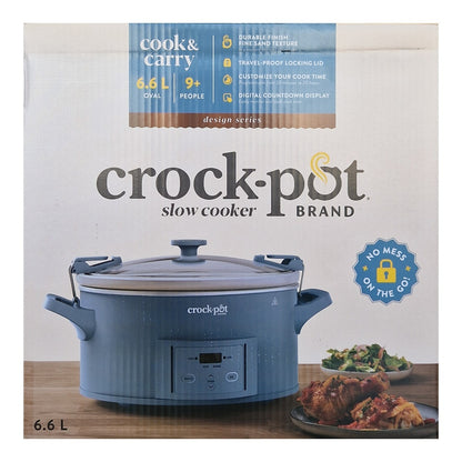 Crock-Pot Olla de Presión Lenta Digital 6,6L Cook &amp; Carry 9+personas CSC123X