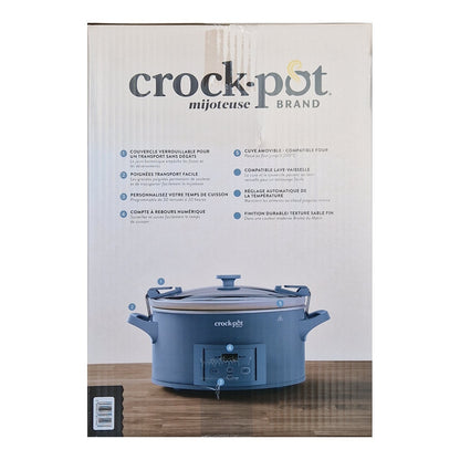 Crock-Pot Olla de Presión Lenta Digital 6,6L Cook &amp; Carry 9+personas CSC123X