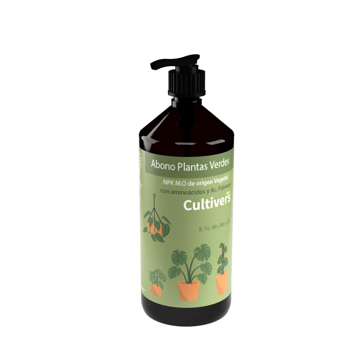 Cultivers Abono Plantas Verdes Líquido 1 L Para Interior Y Exterior Npk 3-4-4 Con Aminoácidos Y Ácidos Fúlvicos |…_0