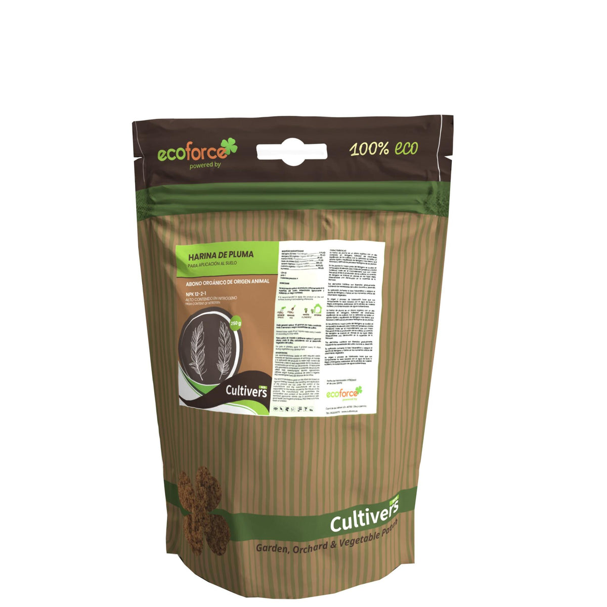 Cultivers Harina De Pluma 20 Kg. Npk 12-2-1. Abono Orgánico Para Plantas Con Alto Contenido En Nitrógeno. Huertos…_1