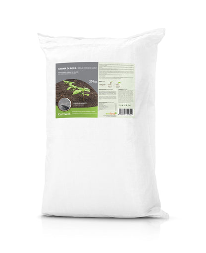 Cultivers Harina De Roca 20 Kg Mineral Fertilizante De Basalto | Silicio 46% Hierro 12% Calcio 11% Y Magnesio 9%…_0