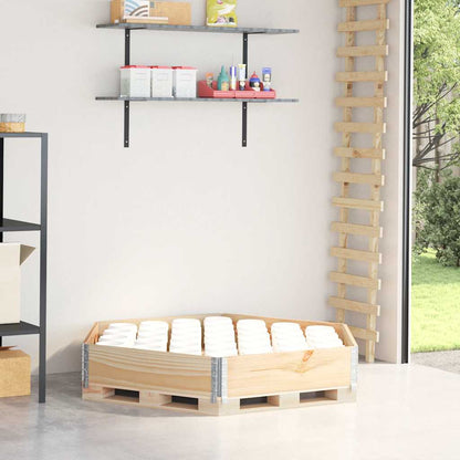 Arriate Elevado Hexagonal Madera Maciza De Pino 160x160 Cm_1