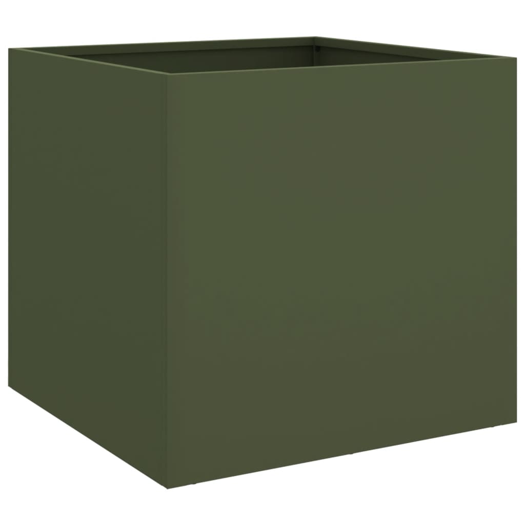 Jardinera Acero Verde Oliva 49x47x46 Cm_0