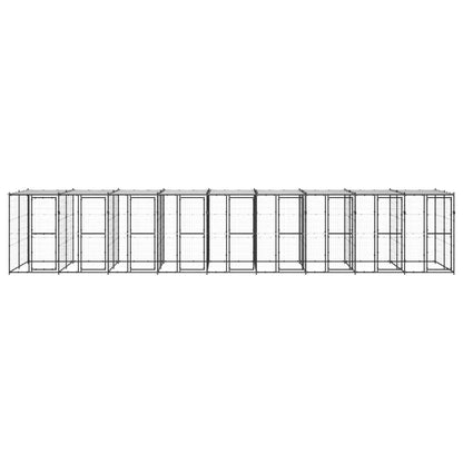 Perrera De Exterior De Acero Con Techo 21,78 M²_0