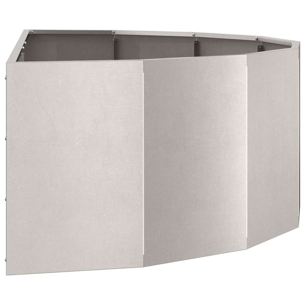 Jardinera Plateado 120 X 60 X 35 Cm Acero Inoxidable_5