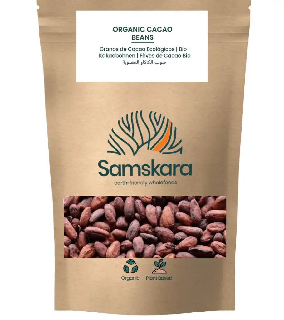 Samskara Granos De Cacao Ecológicos De Perú, Cacao Fino De Aroma 250 G_0