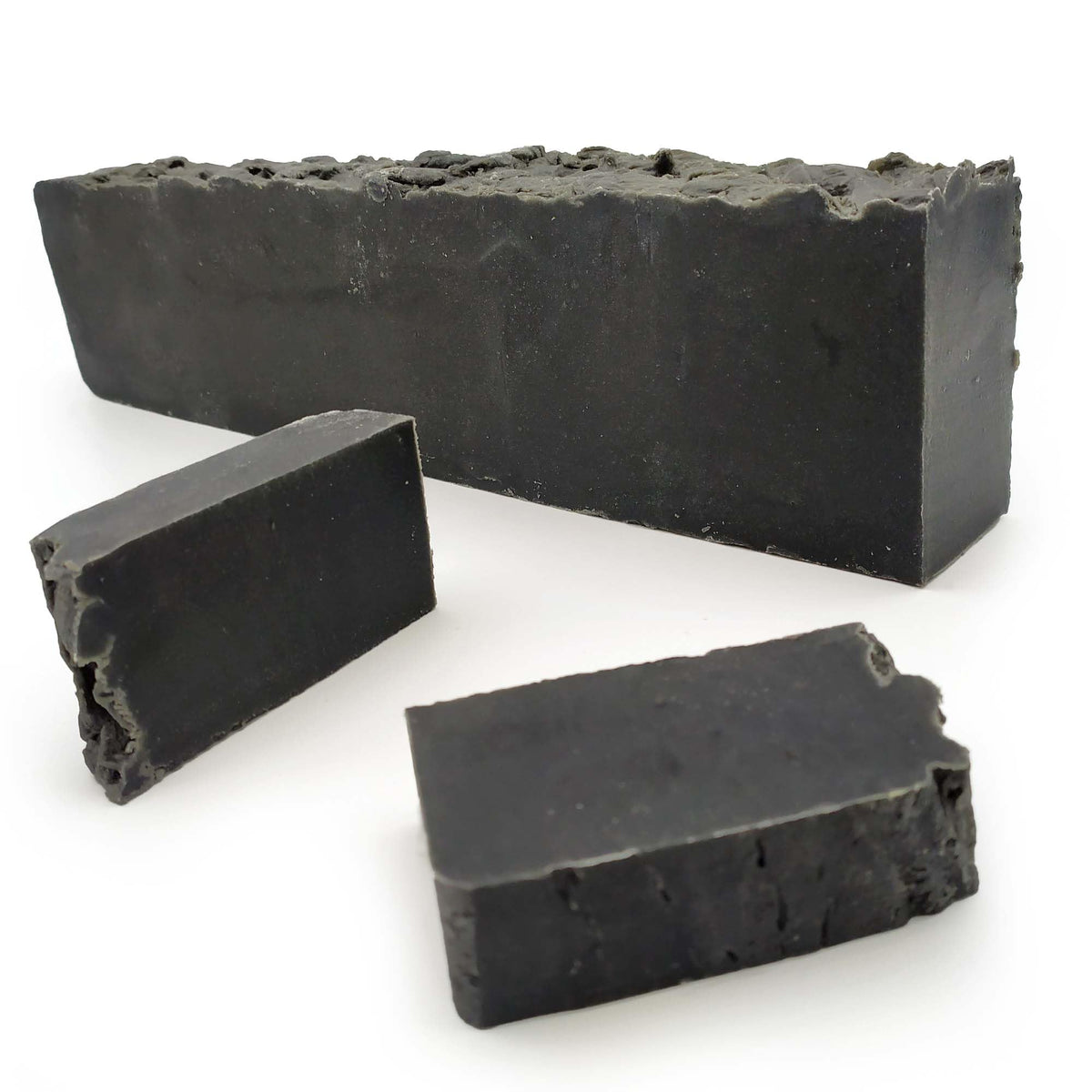 2 Barra Jabón Artesano Carbón Activo (1.2kg) Venta Al Por Mayor - Elimina Espinillas Y Puntos Negros - Piel Grasa Mixta_0