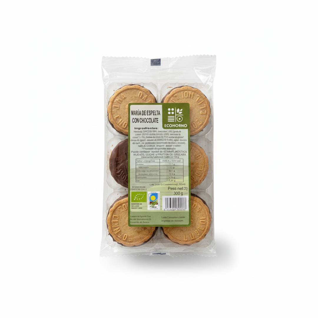 Galletas María ecológicas de espelta con chocolate 300 g_0