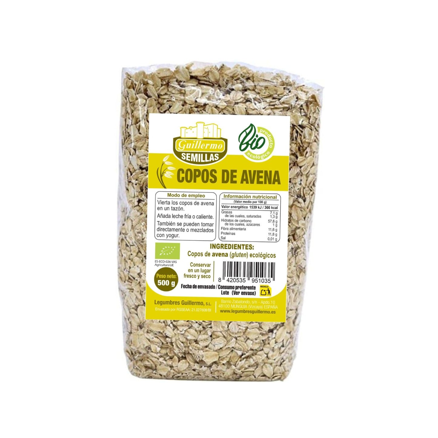 Copos De Avena Bio - 500 G_0