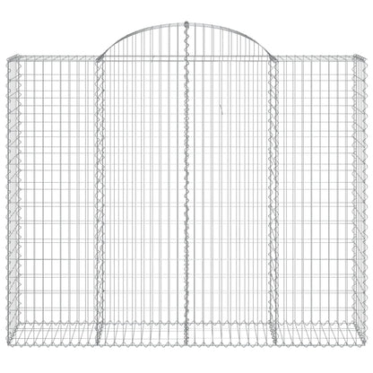 Cestas De Gaviones 2 Uds Forma De Arco Hierro 200x50x160/180 Cm_3