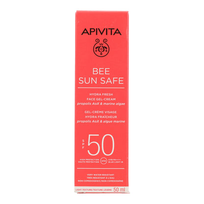 Gel Crema Solar Hydra Fresh SPF50 Apivita 50ml