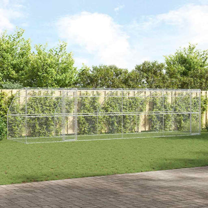 Refugio Para Perros 4 Pcs Plateado 8 X 2 X 2 M_1