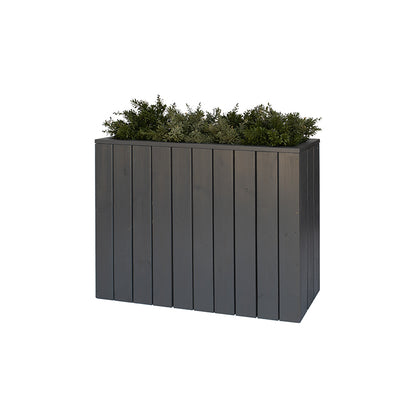 Jardinera Alta De Madera Autoportante 100 X 34,5 X 80 Cm City Grey Hortalia_1