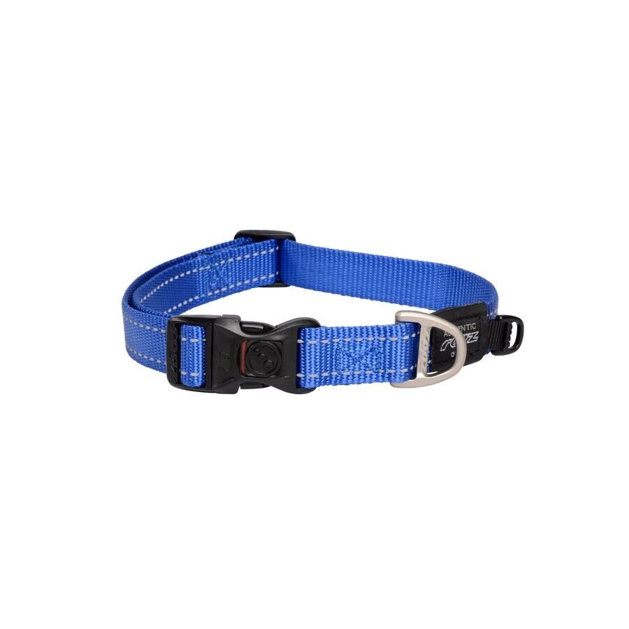 Collar Para Perro, Modelo Classic De Rogz Color Azul. Talla M (12-22kg)_0