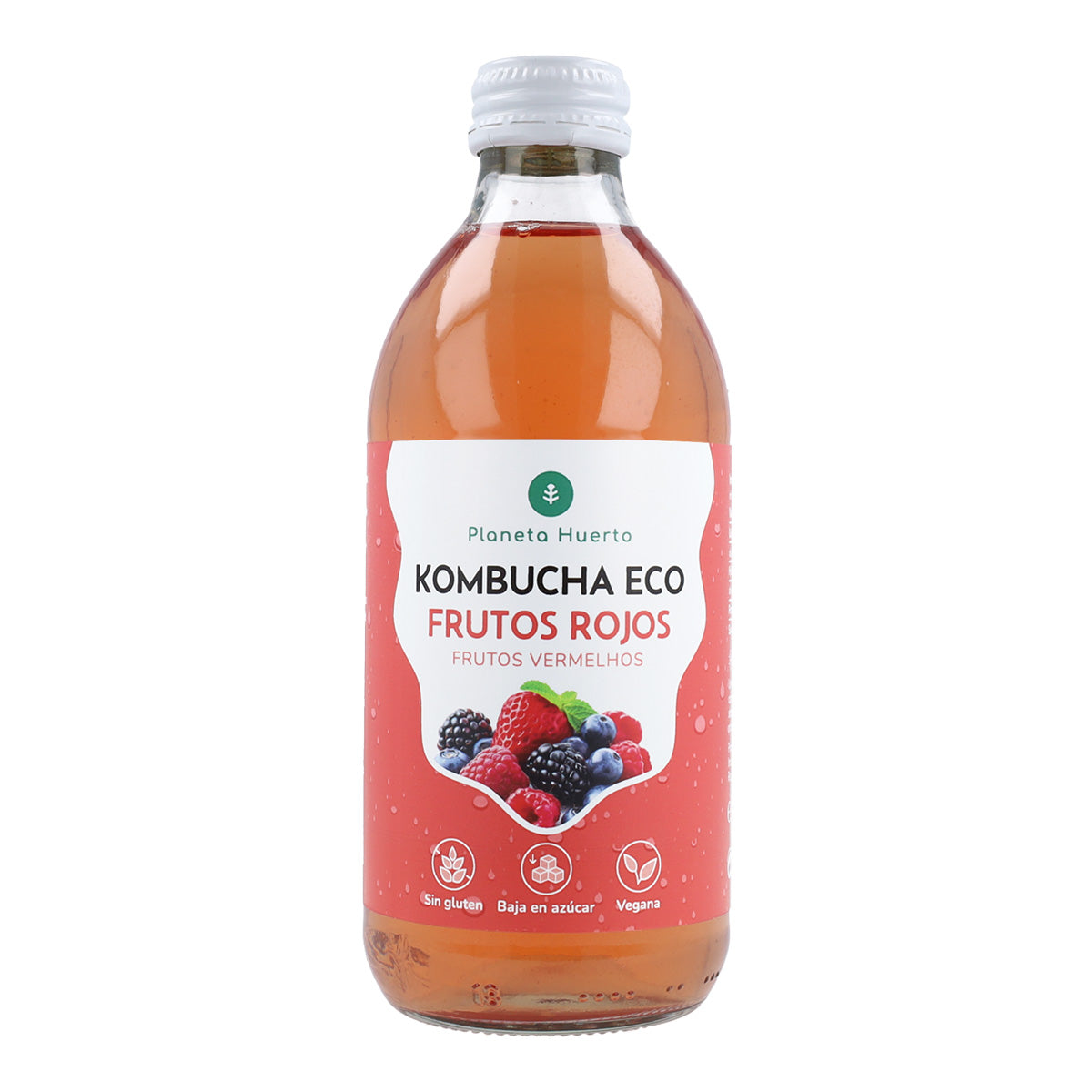 Kombucha ECO Frutos rojos Planeta Huerto 330 ml