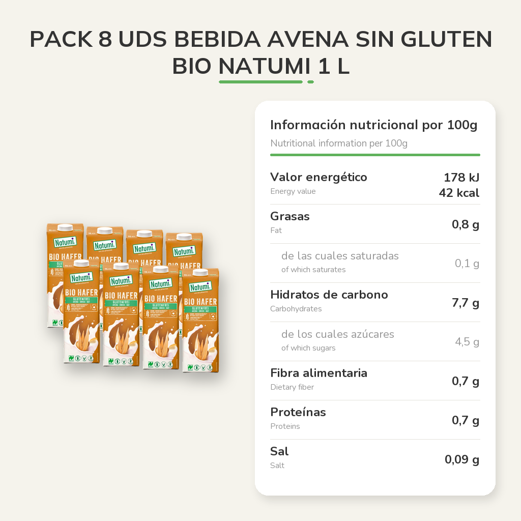 Información nutricional