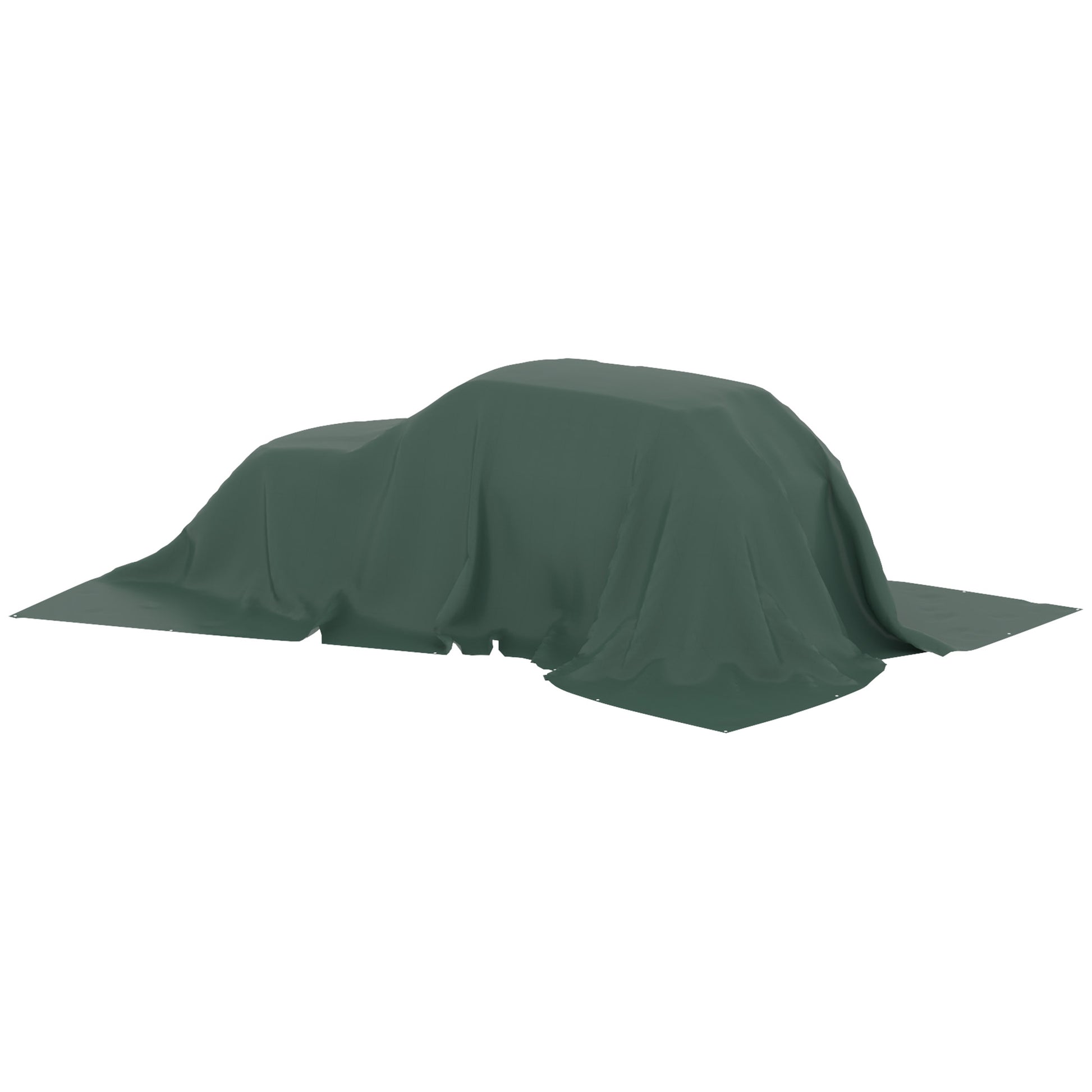 Outsunny Lona Impermeable Exterior 6x8 M Pe Resistente A Rasgaduras 90 G/m²_4