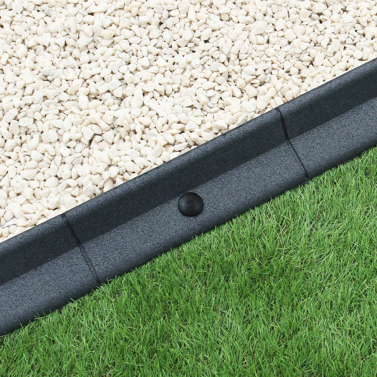 Bordes De Césped Gris Flexibles Jardín Bordes De Césped Paquete De 6 X 1.2m_0